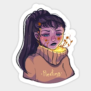 Sad Girl Sticker